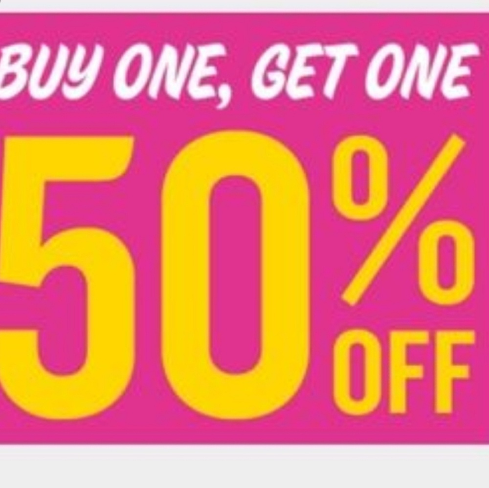 Only on the bogo items